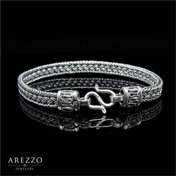 Men's Silver Bali Style Bracelet Arezzo Jewelers Elmwood Park, IL