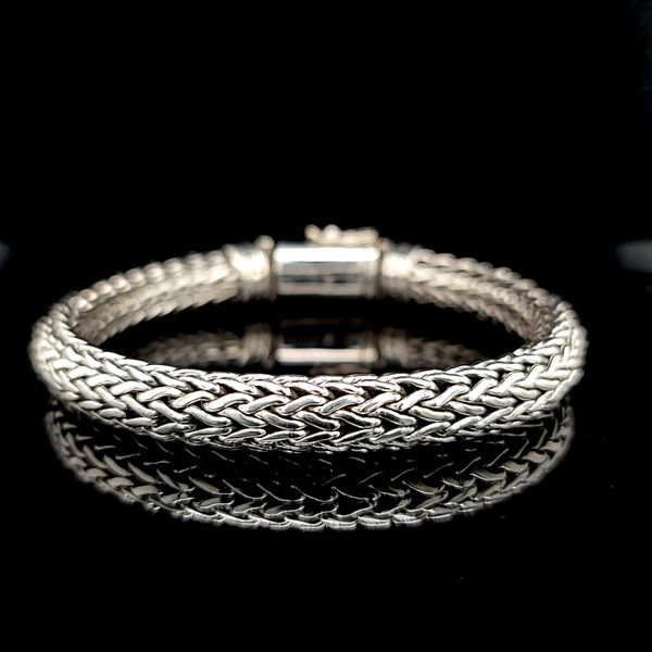 Men's Sterling Silver 9mm Bali Bracelet Arezzo Jewelers Elmwood Park, IL