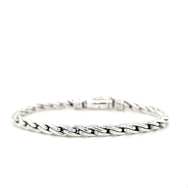 Men's Silver Hand-Made Braided Bracelet Arezzo Jewelers Elmwood Park, IL