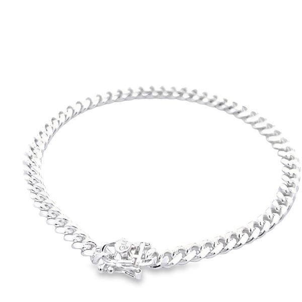 Sterling Silver 4.8mm Miami Cuban Link Bracelet Arezzo Jewelers Elmwood Park, IL