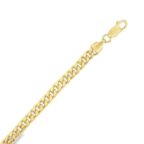 5mm 18k Gold Plated Silver Miami Cuban Link Bracelet Image 5 Arezzo Jewelers Elmwood, IL