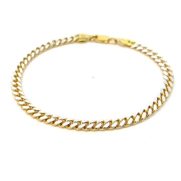 4.8mm Diamond Cut Silver Miami Cuban Link Bracelet Image 2 Arezzo Jewelers Elmwood, IL