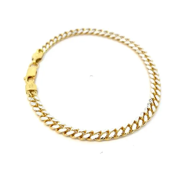 4.8mm Diamond Cut Silver Miami Cuban Link Bracelet Image 3 Arezzo Jewelers Elmwood, IL