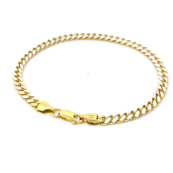 4.8mm Diamond Cut Silver Miami Cuban Link Bracelet Image 4 Arezzo Jewelers Elmwood, IL