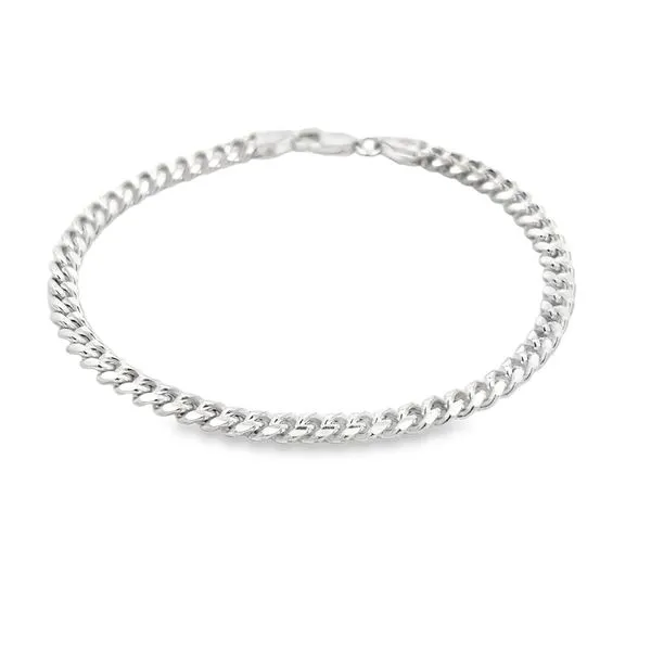 5mm Sterling Silver Miami Cuban Link Bracelet Image 2 Arezzo Jewelers Elmwood Park, IL