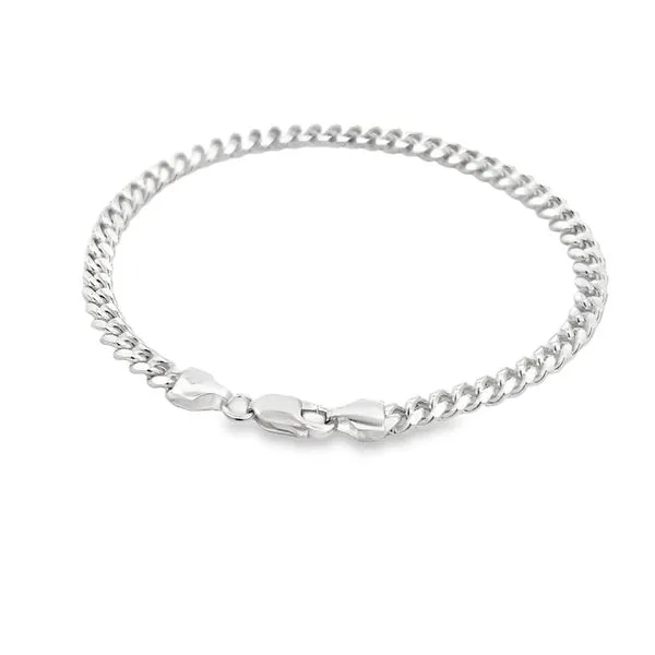 5mm Sterling Silver Miami Cuban Link Bracelet Image 4 Arezzo Jewelers Elmwood, IL