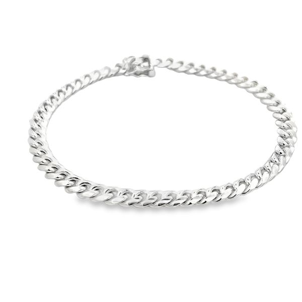 6mm Sterling Silver Miami Cuban Link Bracelet Image 2 Arezzo Jewelers Elmwood Park, IL