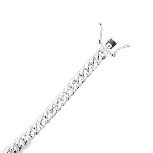 6mm Sterling Silver Miami Cuban Link Bracelet Image 3 Arezzo Jewelers Elmwood Park, IL