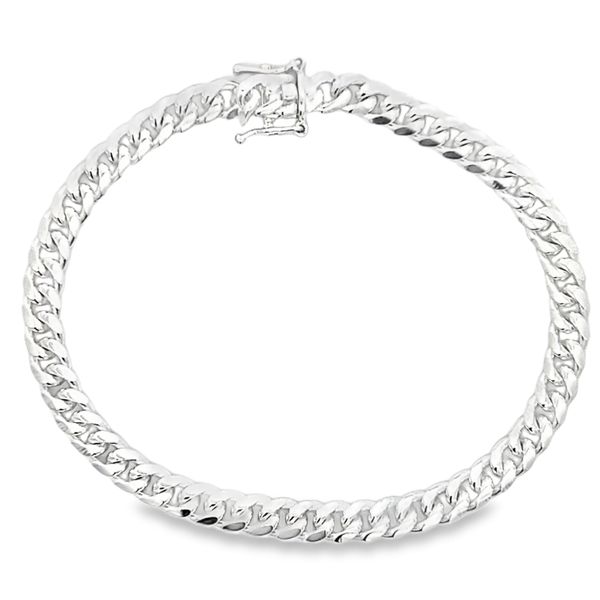 6mm Sterling Silver Miami Cuban Link Bracelet Arezzo Jewelers Elmwood Park, IL