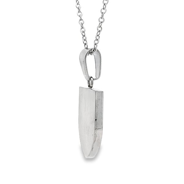 AC Milan Team Shield Stainless Steel Pendant Image 2 Arezzo Jewelers Elmwood Park, IL