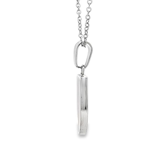 AC Milan Team Shield Stainless Steel Pendant Image 3 Arezzo Jewelers Elmwood Park, IL