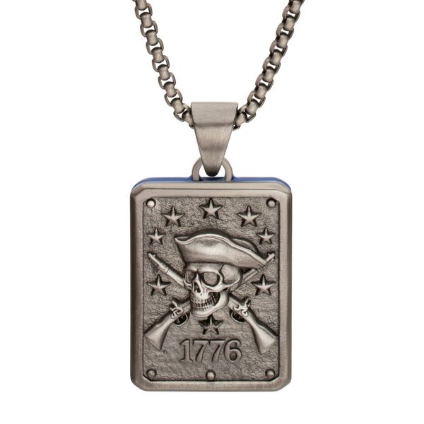 EST. 1776: Yankee Doodle - Flag Profile Pendant Image 2 Arezzo Jewelers Elmwood Park, IL