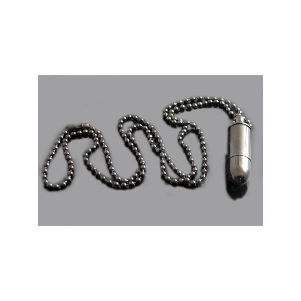 Stainless Steel black plated bullet pendant Image 2 Arezzo Jewelers Elmwood Park, IL