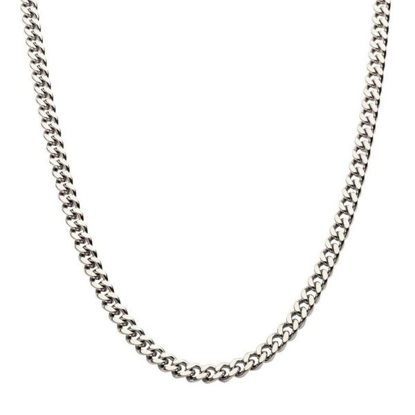 6mm Steel Miami Cuban Chain Necklace Arezzo Jewelers Elmwood Park, IL