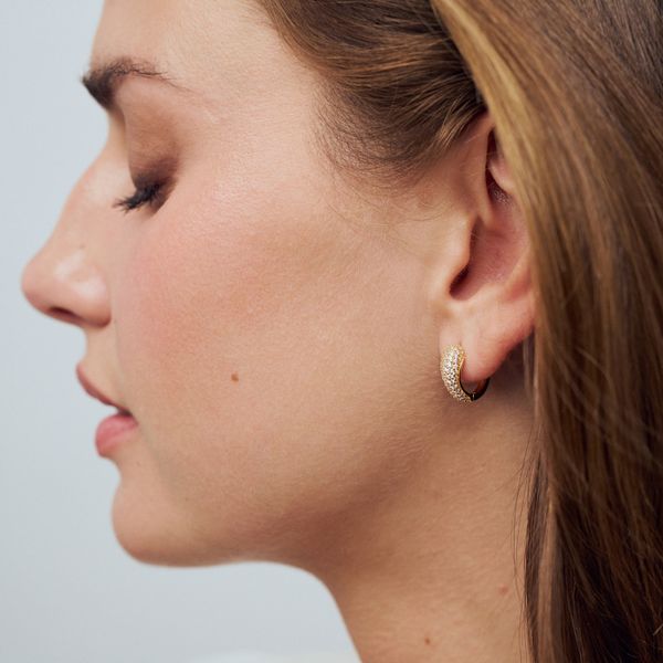 Earrings Goccia Circolo Image 2 Arezzo Jewelers Elmwood Park, IL