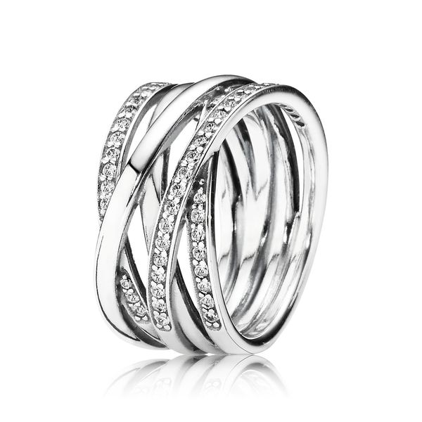 Sparkling & Polished Lines Ring - Size 60 Arezzo Jewelers Elmwood Park, IL