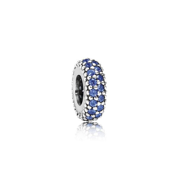 Blue Sparkle Spacer Charm Arezzo Jewelers Elmwood Park, IL