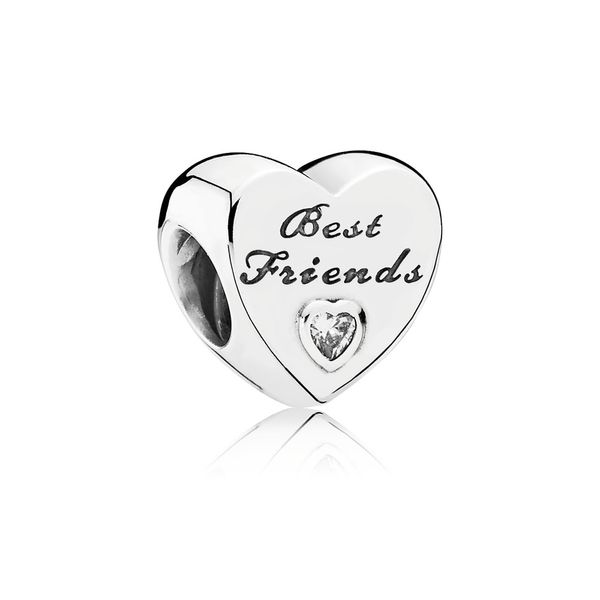 Friendship Heart, Clear CZ Arezzo Jewelers Elmwood Park, IL