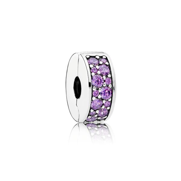 Shining Elegance Clip, Fancy Purple CZ Arezzo Jewelers Elmwood Park, IL