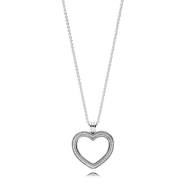 Sparkling PANDORA Floating Heart Locket Arezzo Jewelers Elmwood Park, IL