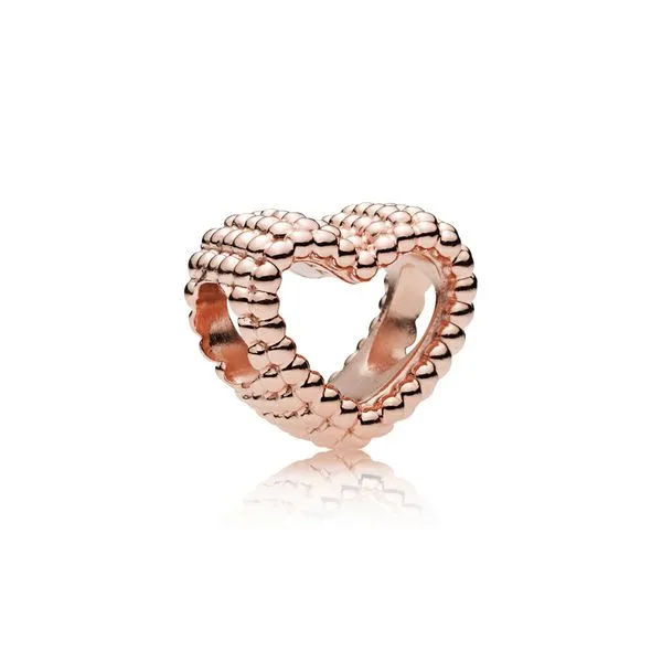 Beaded Heart Charm, PANDORA Rose™ Arezzo Jewelers Elmwood Park, IL