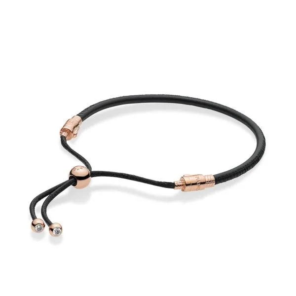 Sliding Leather Bracelet, Pandora Rose™ Arezzo Jewelers Elmwood Park, IL