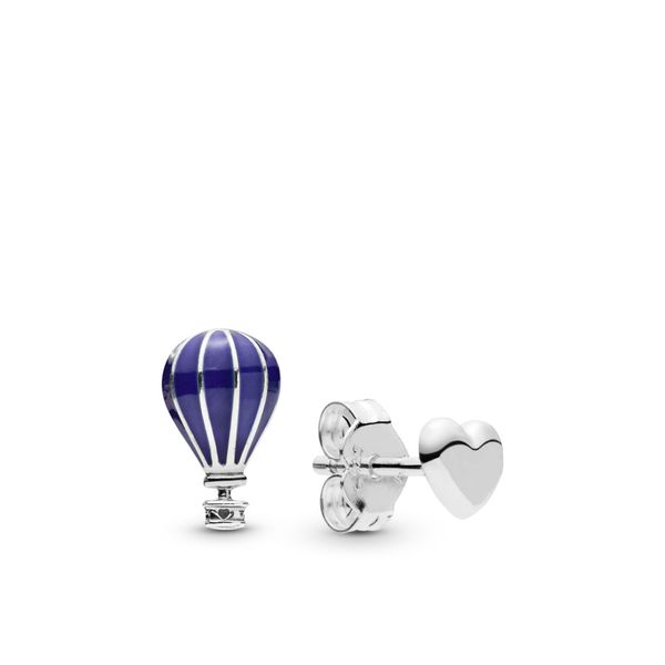 Hot Air Balloon & Heart Stud Earrings Arezzo Jewelers Elmwood Park, IL