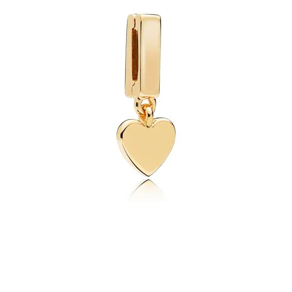 PANDORA Reflexions™ Floating Heart Clip Charm, PANDORA Shine™ Arezzo Jewelers Elmwood Park, IL