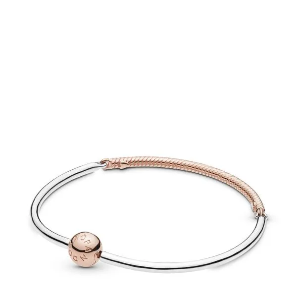 Moments Three-Link Pandora Rose™ Bangle Bracelet Arezzo Jewelers Elmwood Park, IL