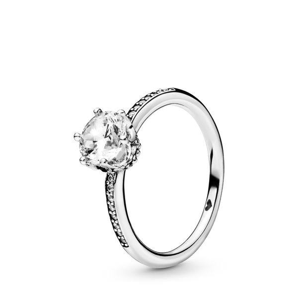 Clear Sparkling Crown Ring Arezzo Jewelers Elmwood Park, IL