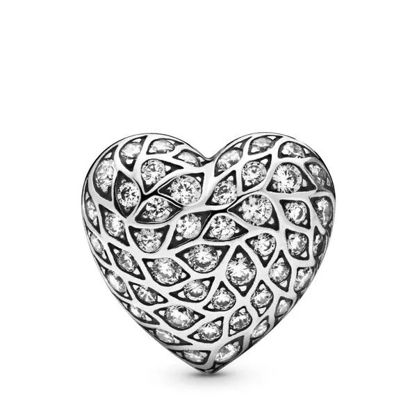 Sparkling Pattern Heart Single Stud Earring Arezzo Jewelers Elmwood Park, IL