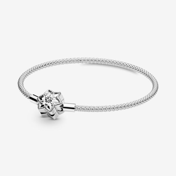 Pandora Moments Bright Snowflake Mesh Bracelet Arezzo Jewelers Elmwood Park, IL