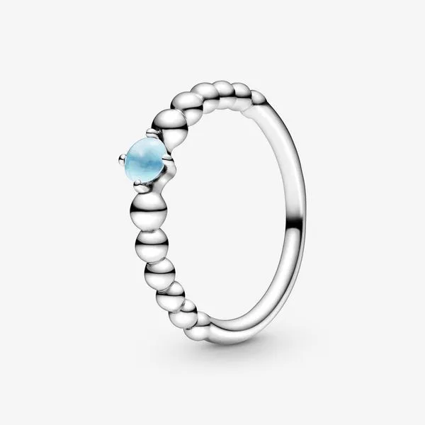 Sky Blue Beaded Ring Arezzo Jewelers Elmwood Park, IL