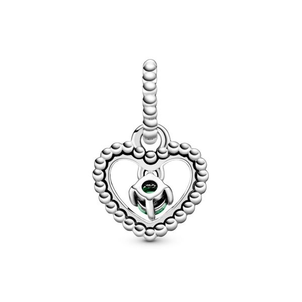 Spring Green Beaded Heart Dangle Charm Arezzo Jewelers Elmwood Park, IL