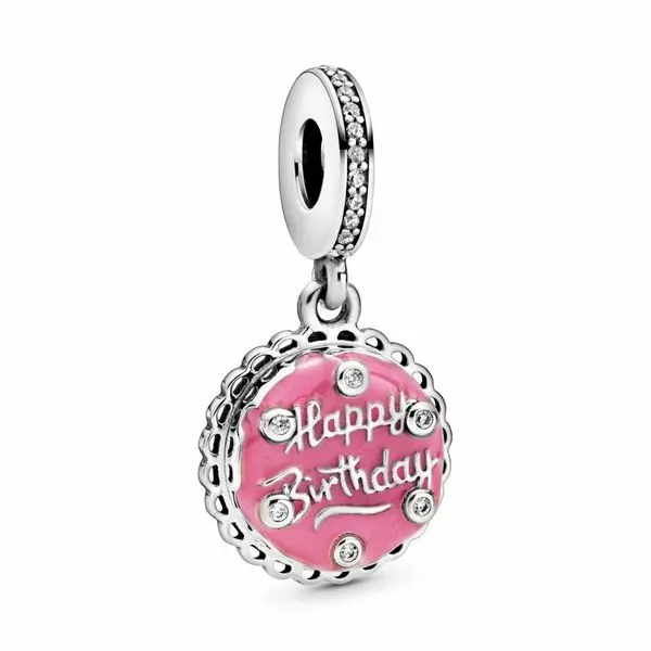 Pink Birthday Cake Dangle Charm Arezzo Jewelers Elmwood Park, IL