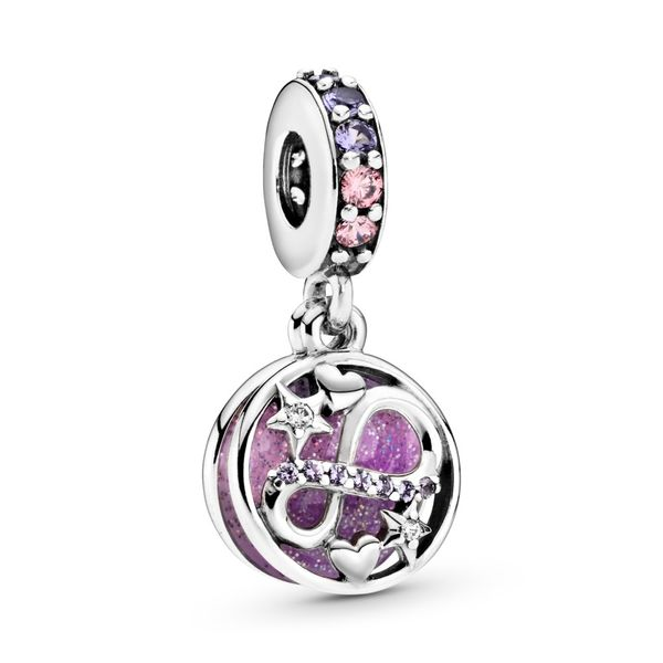 Glittering Infinity Hearts & Stars Dangle Charm Arezzo Jewelers Elmwood Park, IL