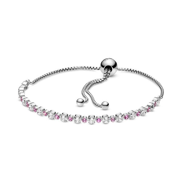 Pink & Clear Sparkle Slider Bracelet Arezzo Jewelers Elmwood Park, IL