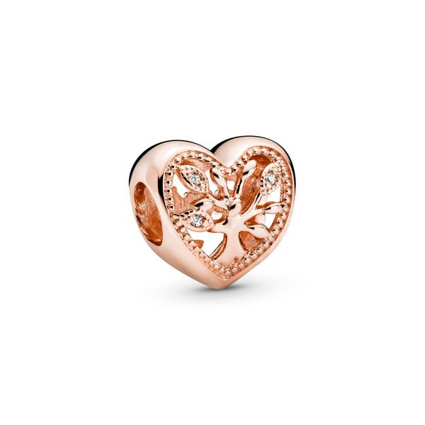 Openwork Family Tree Heart Charm Arezzo Jewelers Elmwood Park, IL