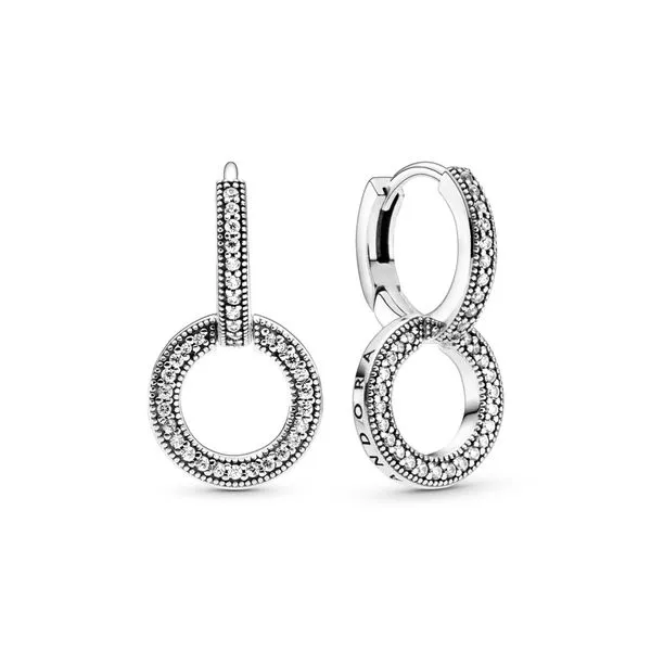 Sparkling Double Hoop Earrings Arezzo Jewelers Elmwood Park, IL