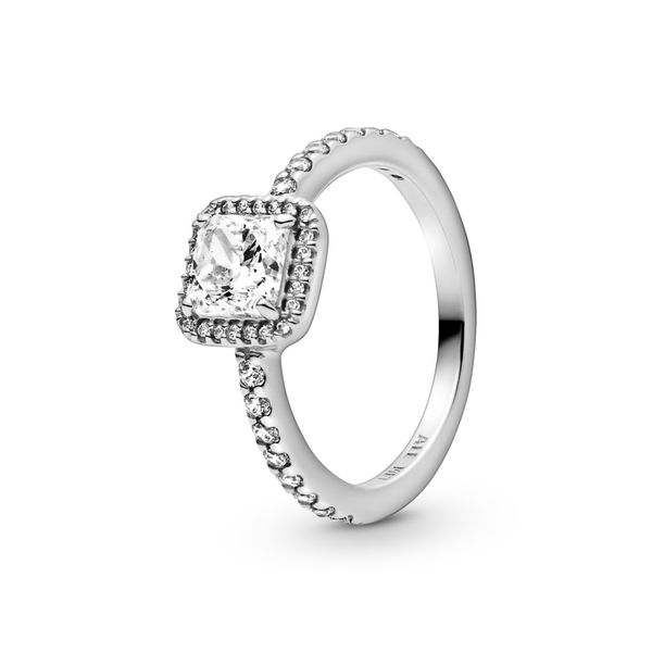 Square Sparkle Halo Ring Arezzo Jewelers Elmwood Park, IL