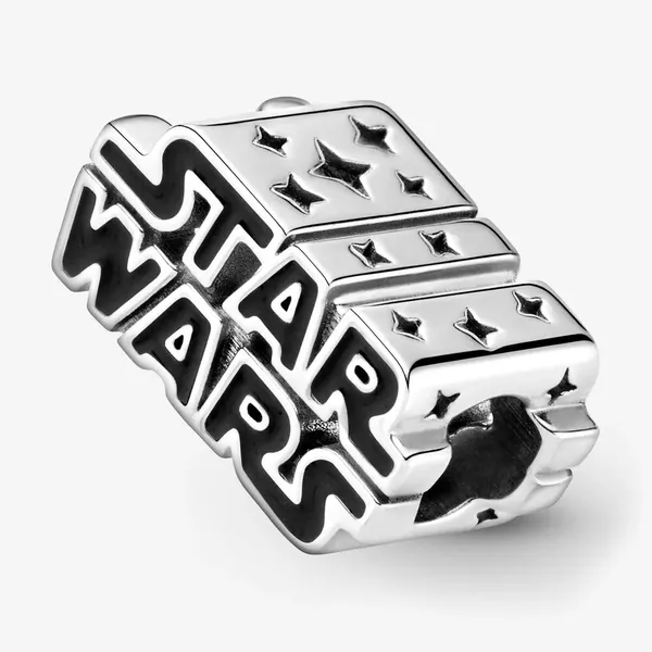 Star Wars Silver 3D Logo Charm Image 4 Arezzo Jewelers Elmwood Park, IL