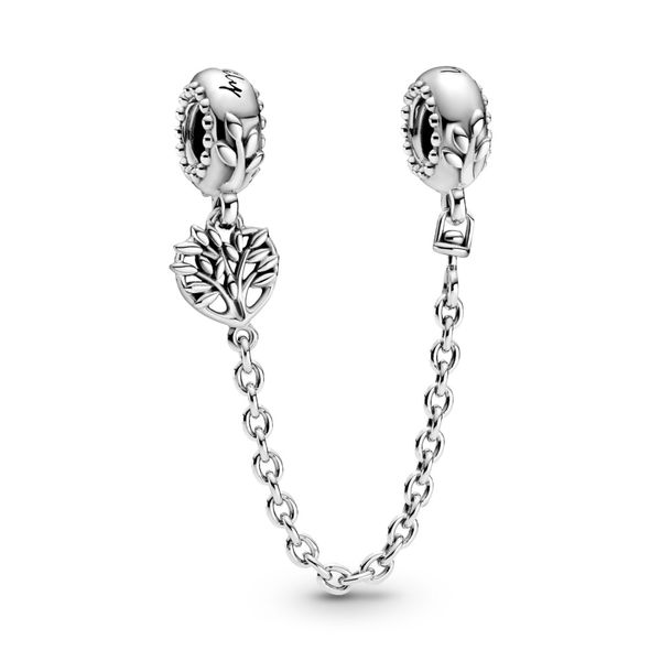 Pandora Heart Family Tree Safety Chain Charm Arezzo Jewelers Elmwood Park, IL