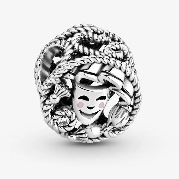Comedy & Tragedy Drama Masks Charm Image 3 Arezzo Jewelers Elmwood Park, IL