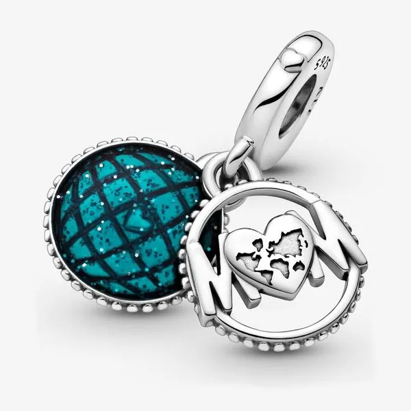 Glitter Globe Mom Dangle Charm Image 5 Arezzo Jewelers Elmwood Park, IL