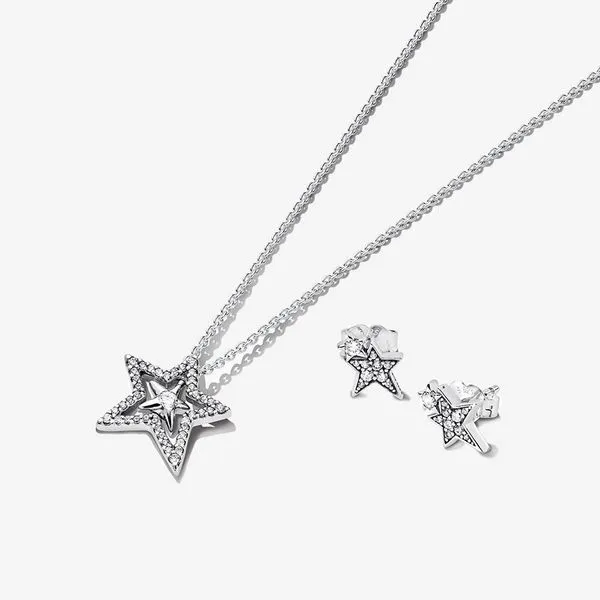 PANDORA Sparkling Asymetric Star Jewelry Gift Set Arezzo Jewelers Elmwood Park, IL