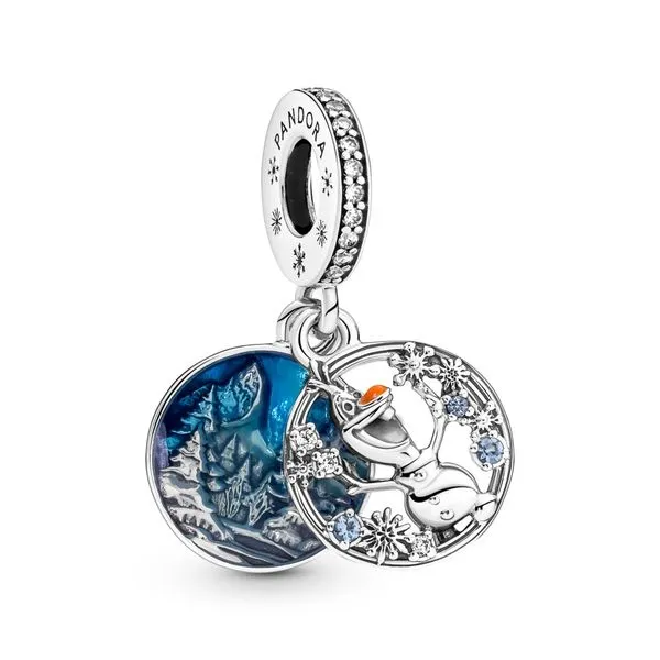 PANDORA Disney Frozen Snow Olaf Double Dangle Charm Arezzo Jewelers Elmwood Park, IL