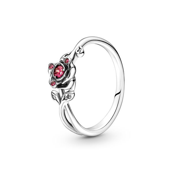 PANDORA Disney Beauty and the Beast Rose Ring - size 5 Arezzo Jewelers Elmwood Park, IL