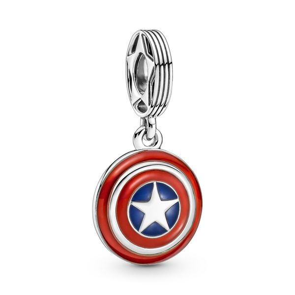 PANDORA Marvel Captain America Shield Dangle Charm Arezzo Jewelers Elmwood Park, IL