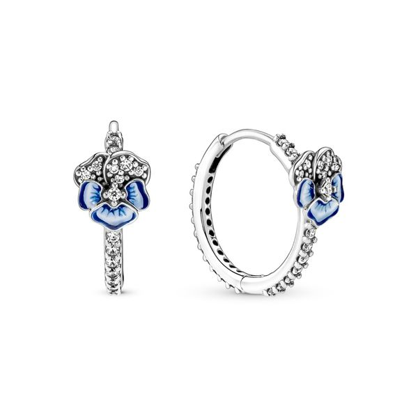 Pandora Pansy  Flower CZ Huggies Arezzo Jewelers Elmwood Park, IL