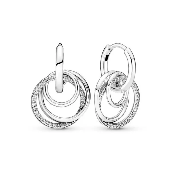 Family Always Encircled Hoop Earrings Arezzo Jewelers Elmwood Park, IL